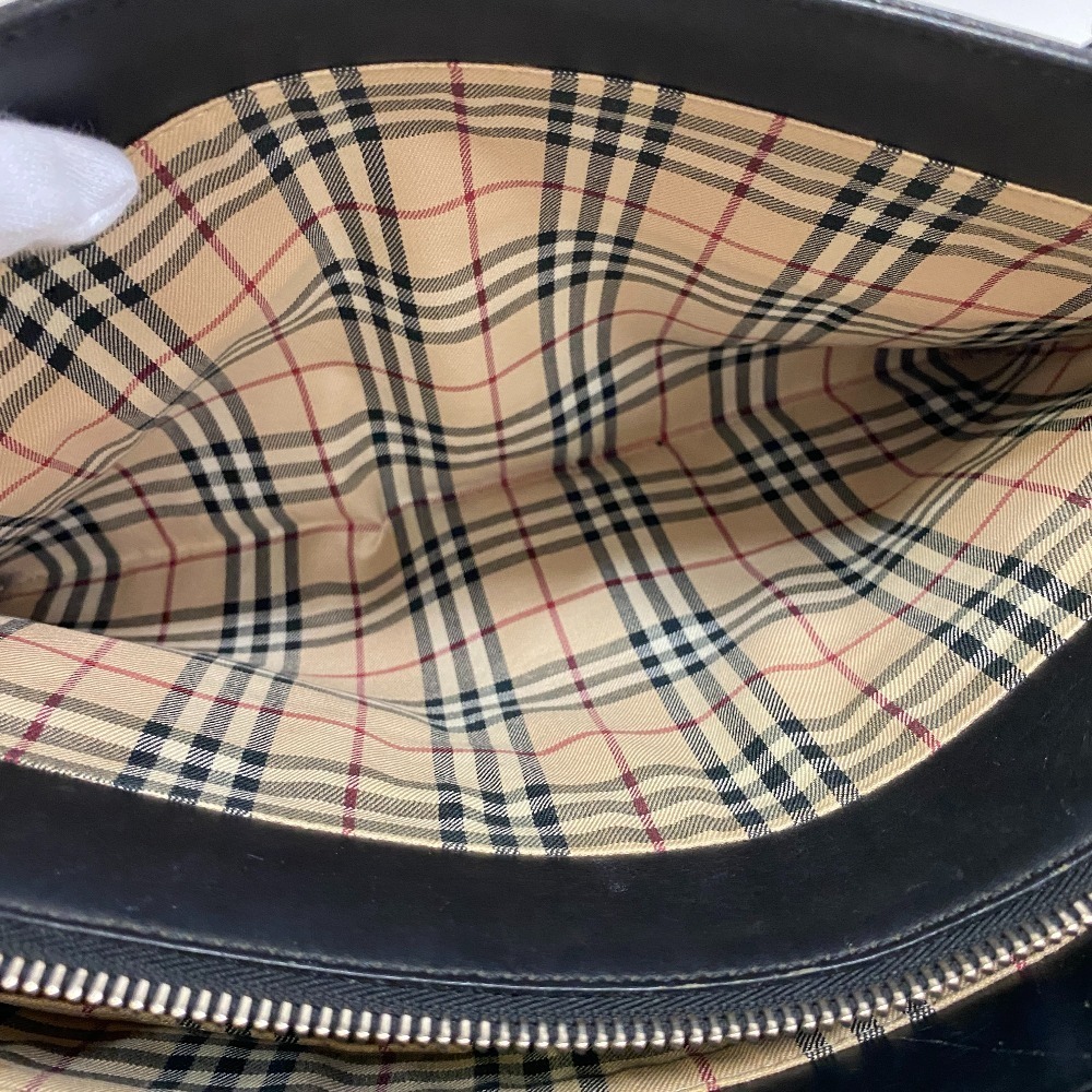 Burberry Nova Check Tote Bag Shoulder Laptop Black - Picture 10 of 11